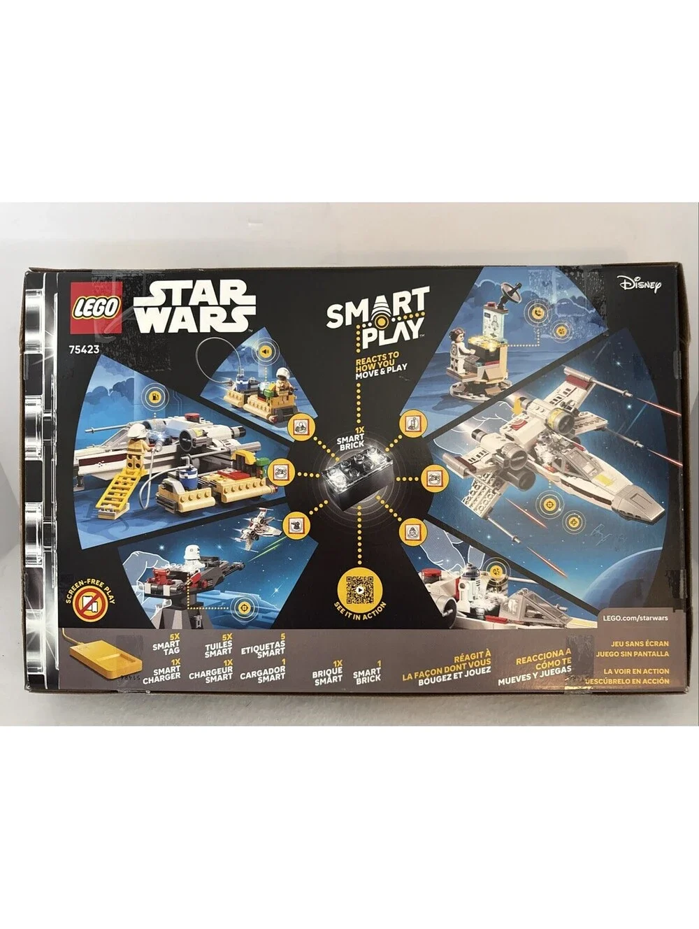 LEGO Star Wars Luke's Red Five X-Wing 75423 Complete Set, 581 Pieces, R2-D2